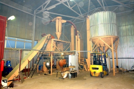 Factory on manufacture of pellets in Pestovo